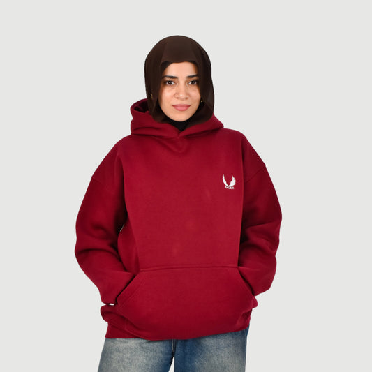 Red Unisex Oversized Hoodie