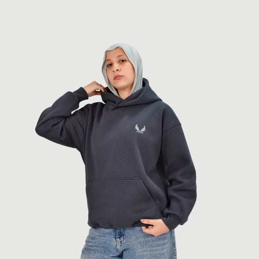 Dark Grey Unisex Oversized Hoodie