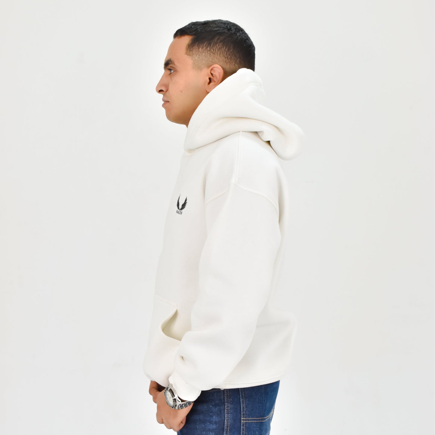 White Unisex Oversized Hoodie