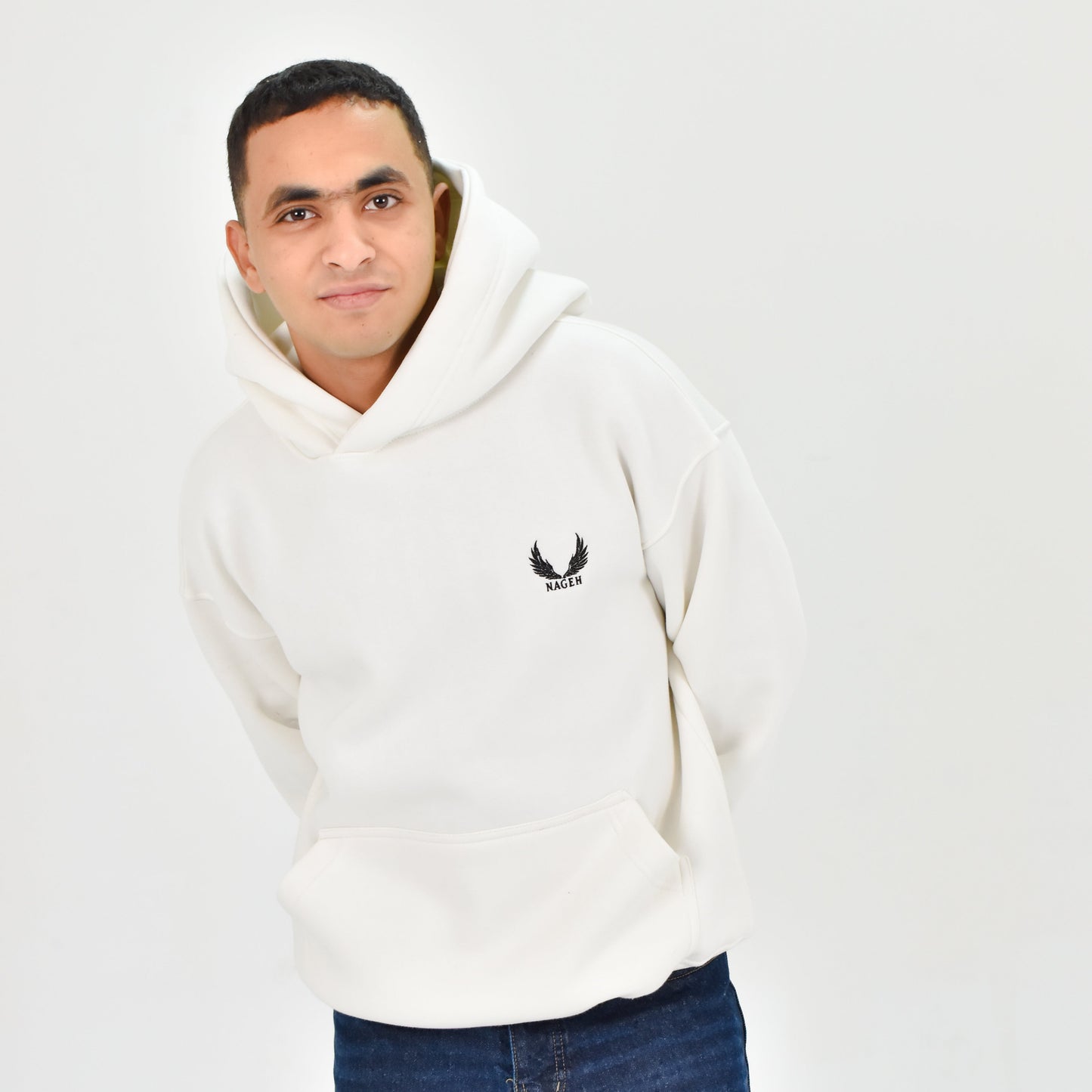 White Unisex Oversized Hoodie